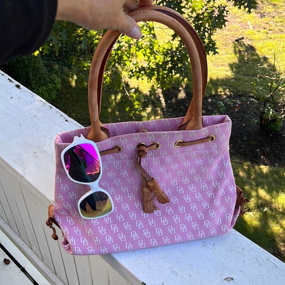 Dooney & Bourke Pink Mini Tassel Tote - Picture 6 of 8